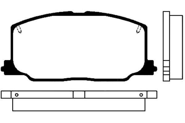 KAVO PARTS Комплект тормозных колодок, дисковый тормоз BP-9012